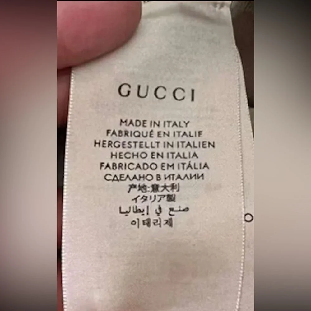 Gucci Beige GG Monogram Bucket Hat Wide Large Brim Jacquard Canvas Sun Beach - Picture 14 of 16